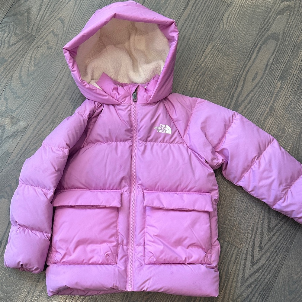 The North Face down fleece lined parka coat toddler